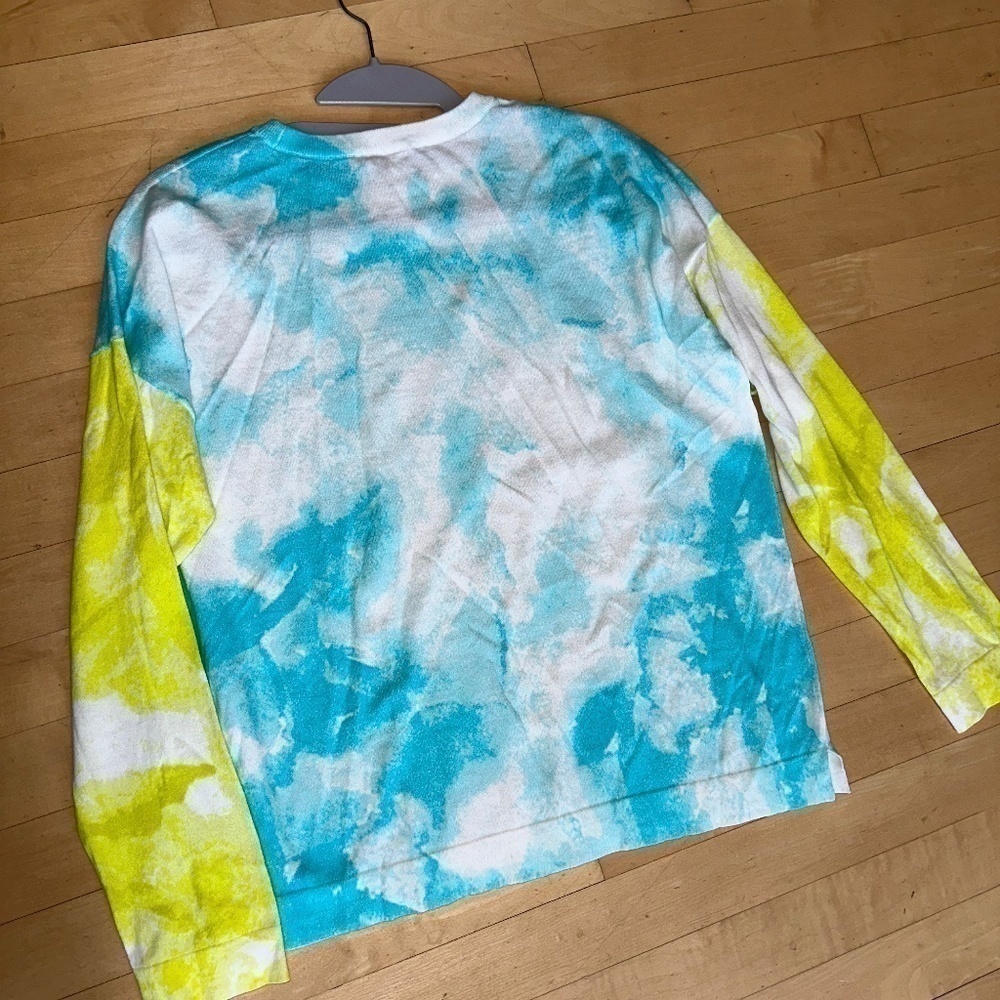 BELFORD turquoise tie dye sweater, Medium. DB1914 - Picture 4 of 4